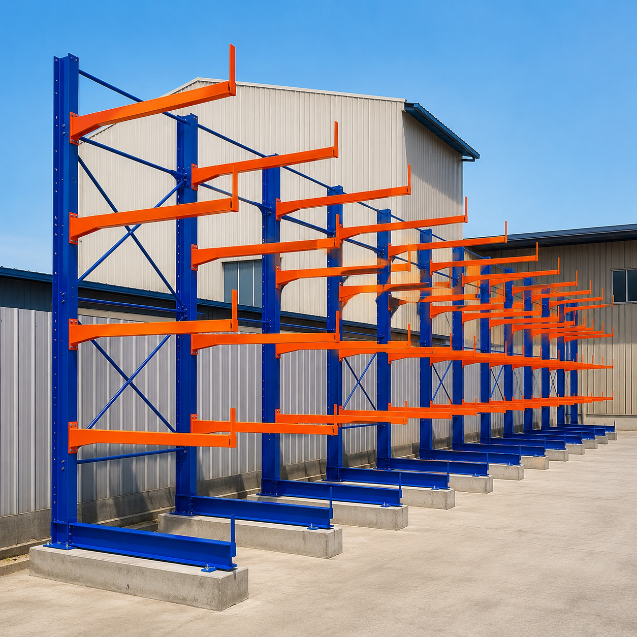 Cantilever Racking System for Heavy Duty Long Material Storage