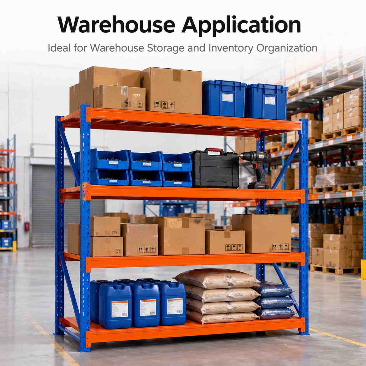 Heavy Duty Metal Shelving for Warehouse, Garage and Industrial Storage