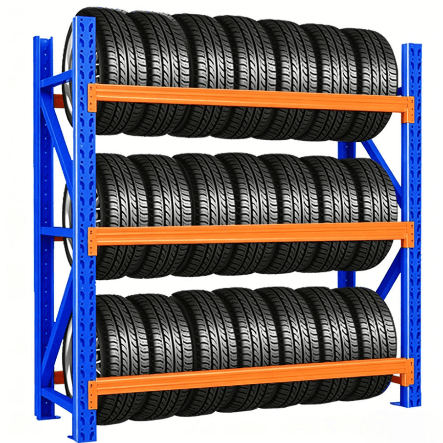 Heavy Duty Tire Storage Rack for Warehouse, Garage and Tire Shops