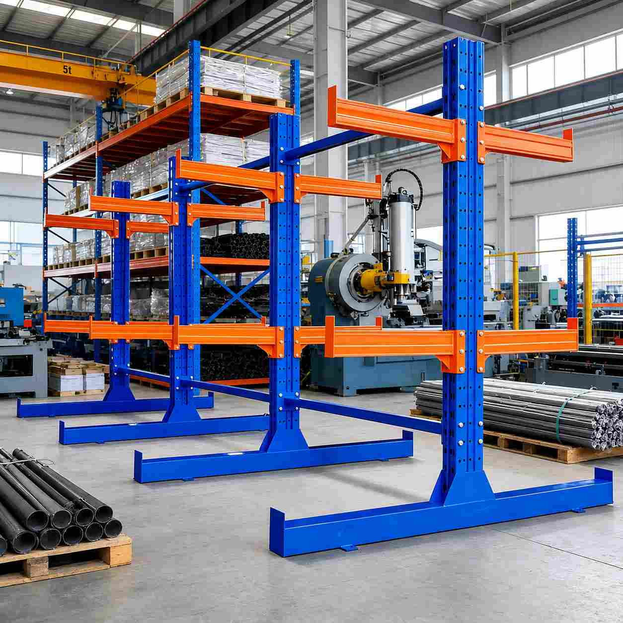 Cantilever Racking System for Heavy Duty Long Material Storage