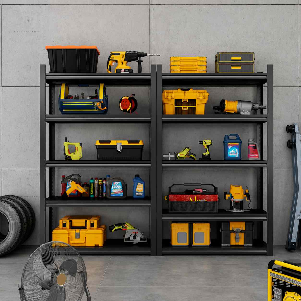 Heavy Duty Metal Shelves