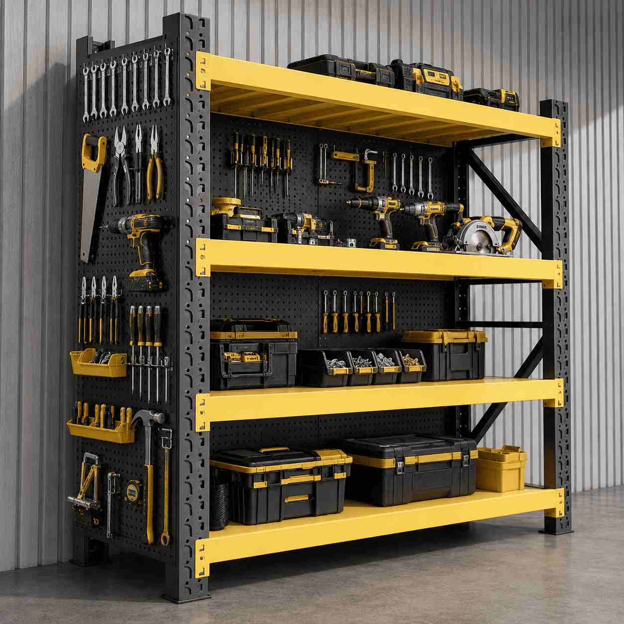 Medium Duty Steel Shelving Rack for Warehouse, Garage and Industrial Storage