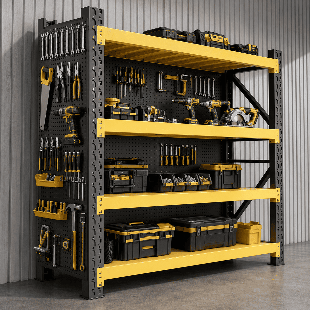 Medium Duty Steel Shelving Rack for Warehouse, Garage and Industrial Storage
