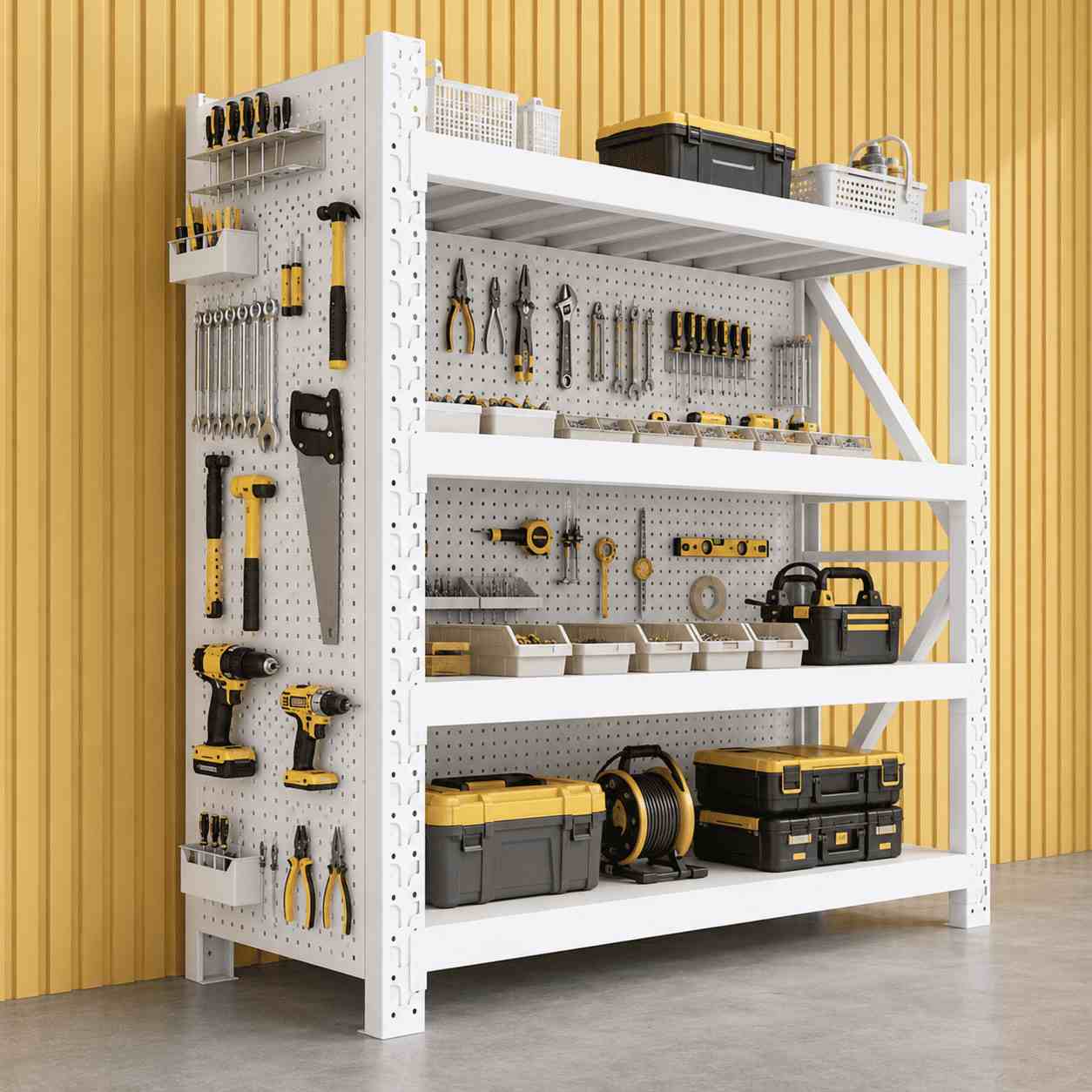Medium Duty Steel Shelving Rack for Warehouse, Garage and Industrial Storage