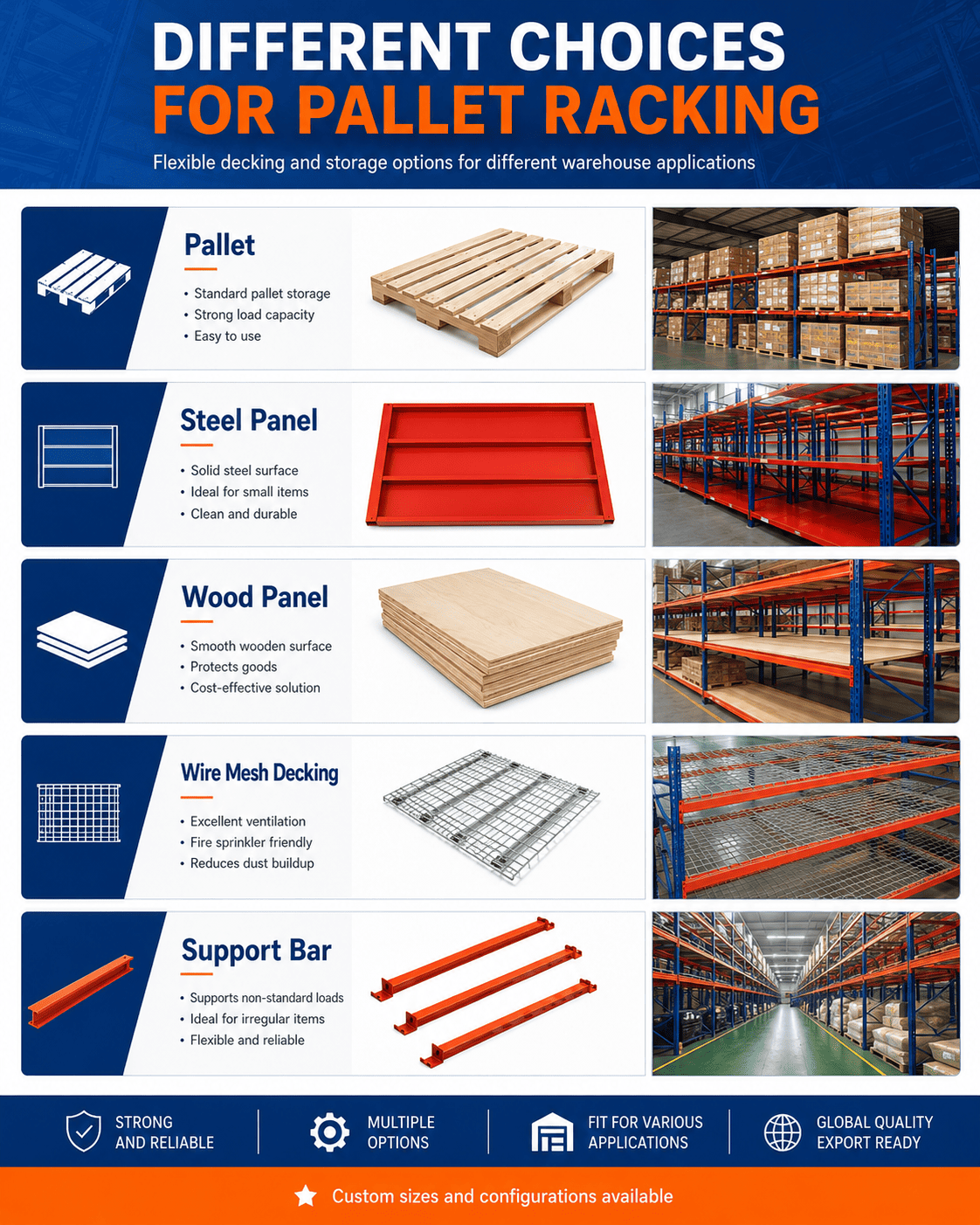 Warehouse Pallet Racking for Heavy-Duty Industrial Storage
