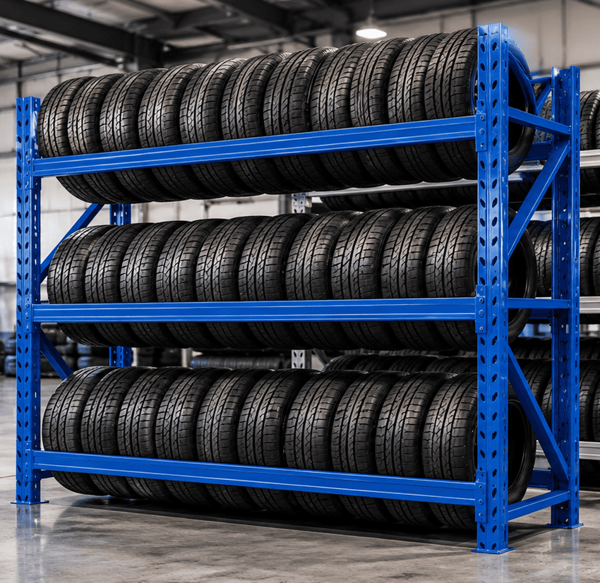 Heavy Duty Tire Storage Rack for Warehouse, Garage and Tire Shops