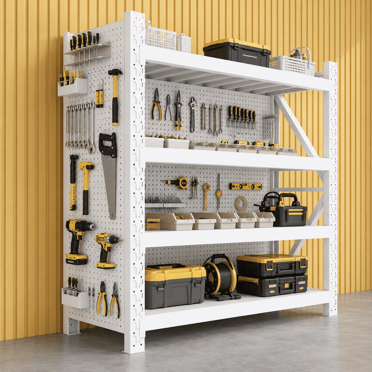 Medium Duty Steel Shelving Rack for Warehouse, Garage and Industrial Storage