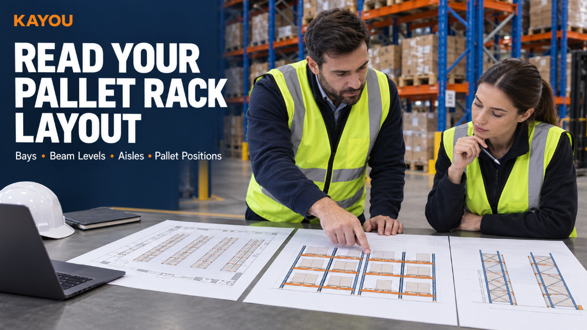 How to Read a Pallet Rack Layout Drawing: Bays, Beam Levels, Aisles and Pallet Positions