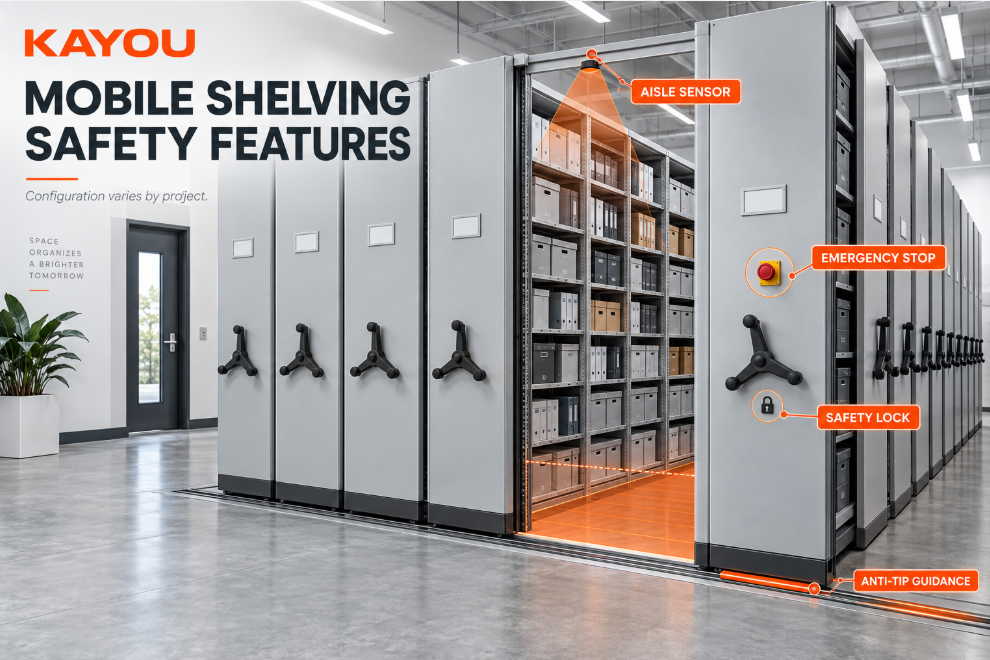 Mobile Shelving Safety Features: Buyer’s Guide | KAYOU