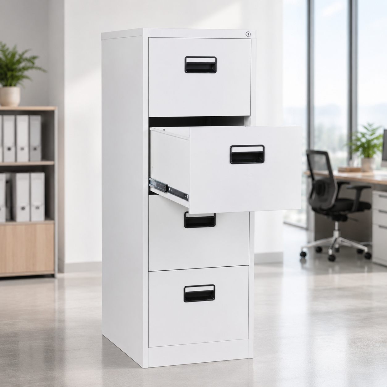 Lockable Metal Filing Cabinet for Office Storage | 2, 3 & 4 Drawers