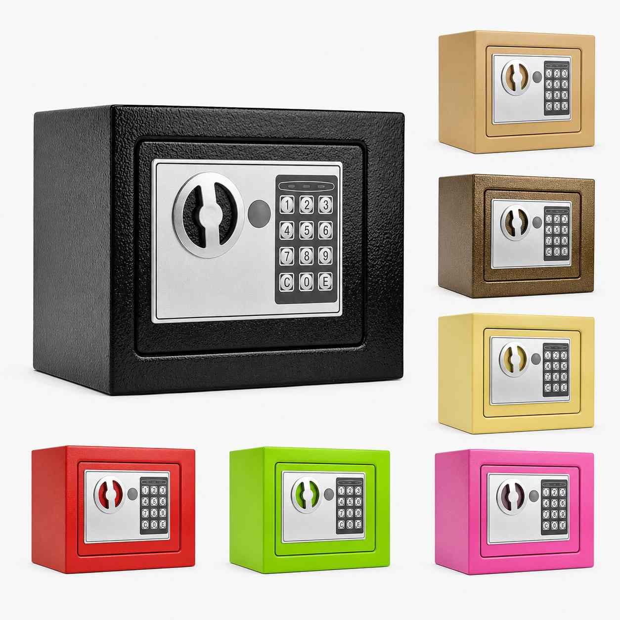 Electronic Steel Safe Box for Cash, Documents and Valuables