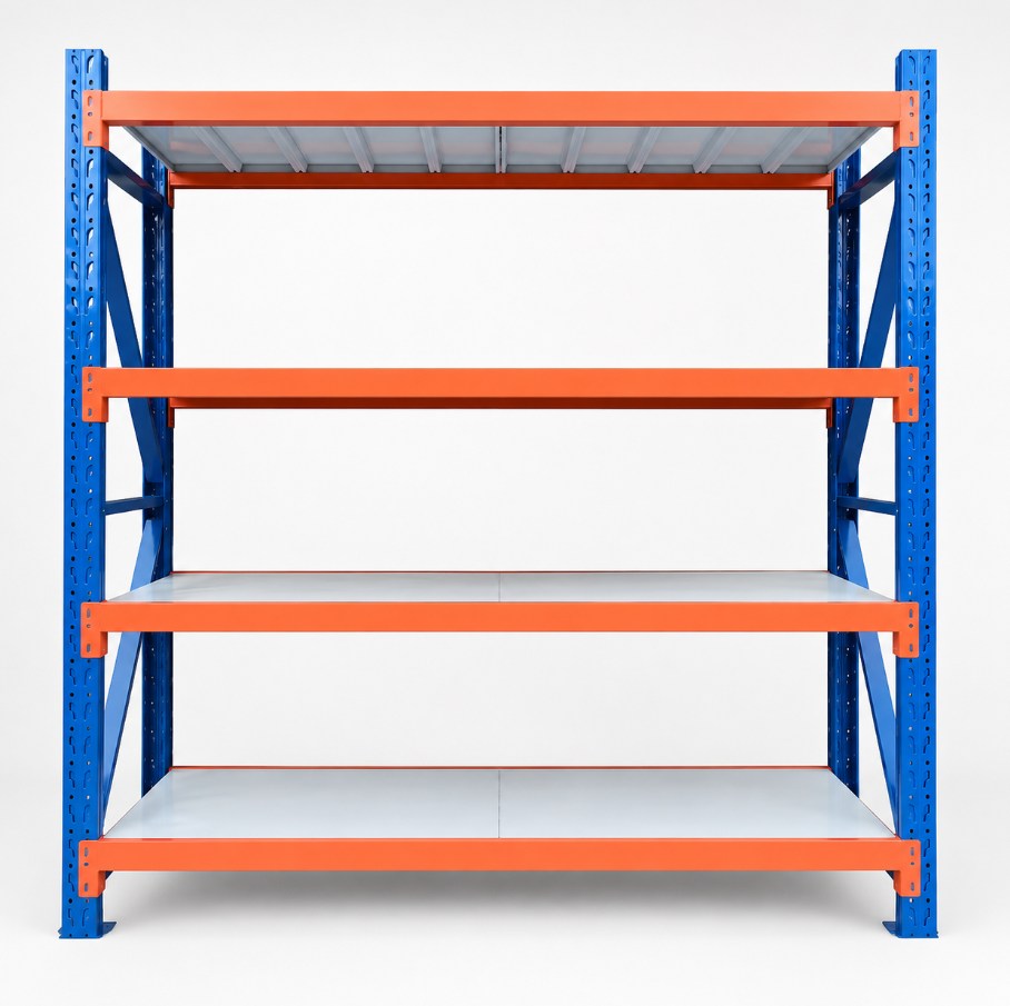 Heavy Duty Metal Shelving Unit with Adjustable Shelves for Warehouse & Garage Storage