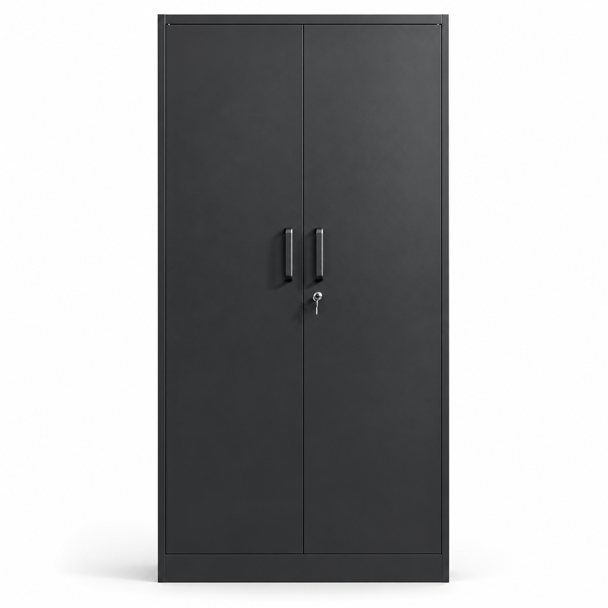 Metal Storage Cabinet with Adjustable Shelves – Lockable Steel Cabinet for Office, Garage & Industrial Storage