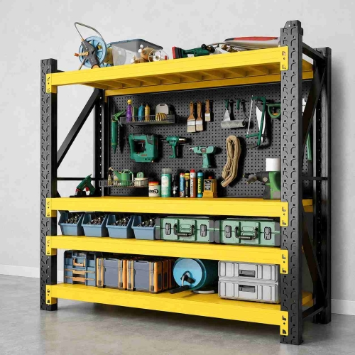 Medium Duty Steel Shelving Rack for Warehouse, Garage and Industrial Storage