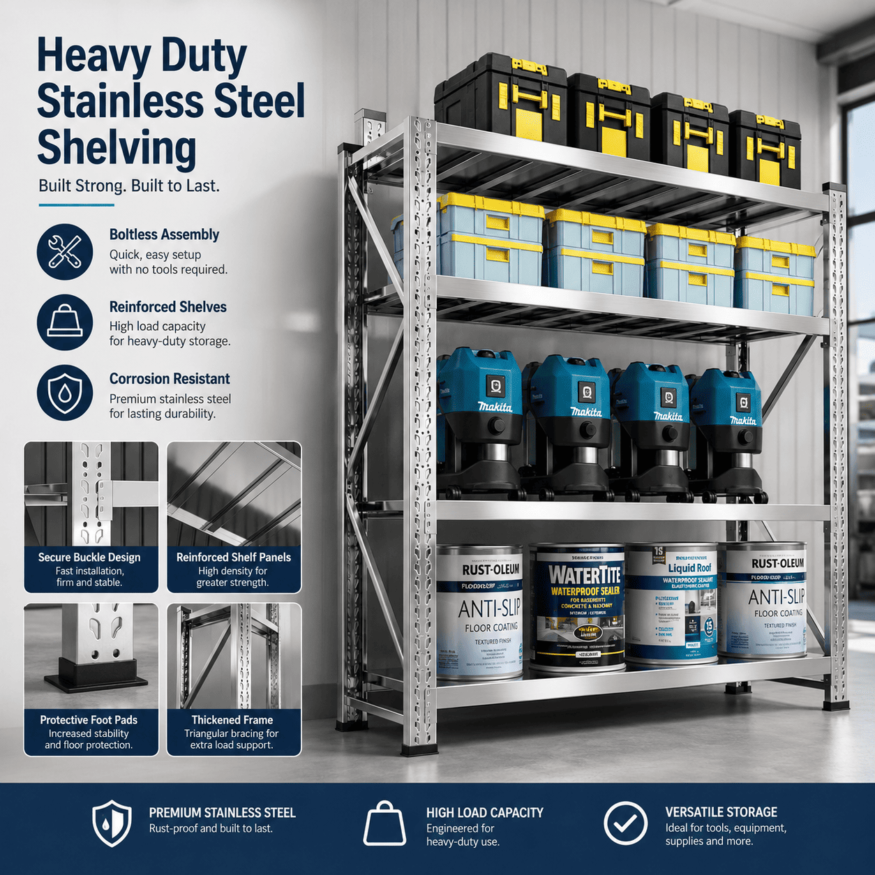 stainless steel storage rack (4)