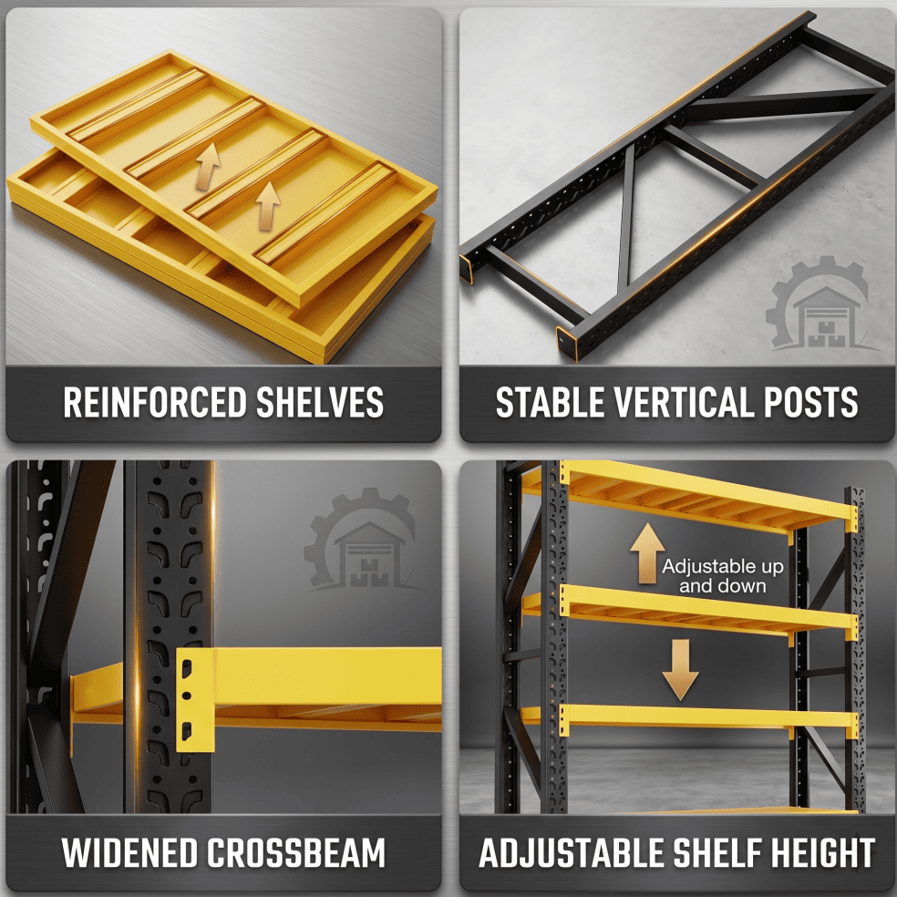 metal shelving unit (6)