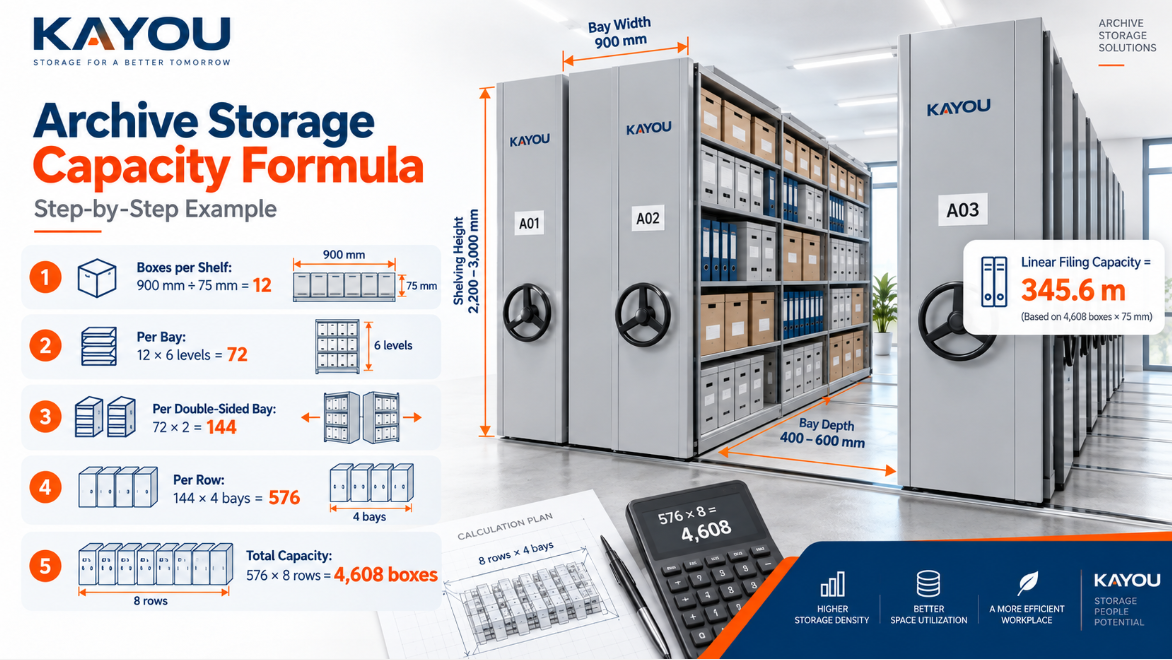 How to Calculate Archive Storage Capacity for a Mobile Shelving Project