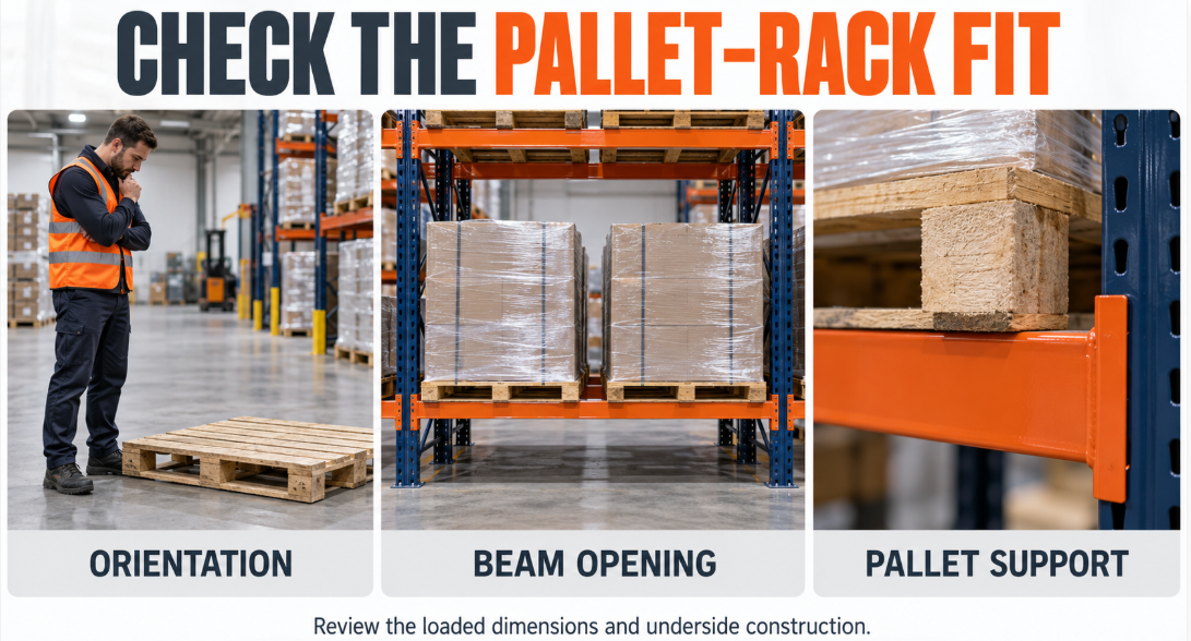 Pallet formats and warehouse rack design: concept illustration 3