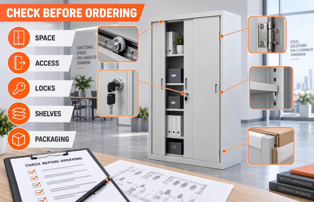 Office steel cabinet buyer inspection checklist