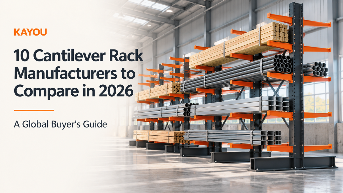 Cantilever Rack Manufacturers - KAYOU Buyer Guide Cantilever racking storing timber and metal profiles - KAYOU manufacturer comparison guide